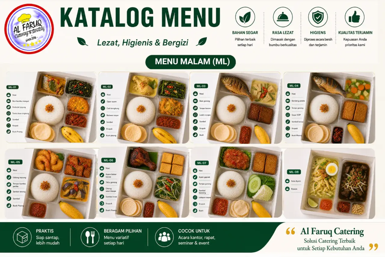 Katalog Menu Malam Al Faruq Catering